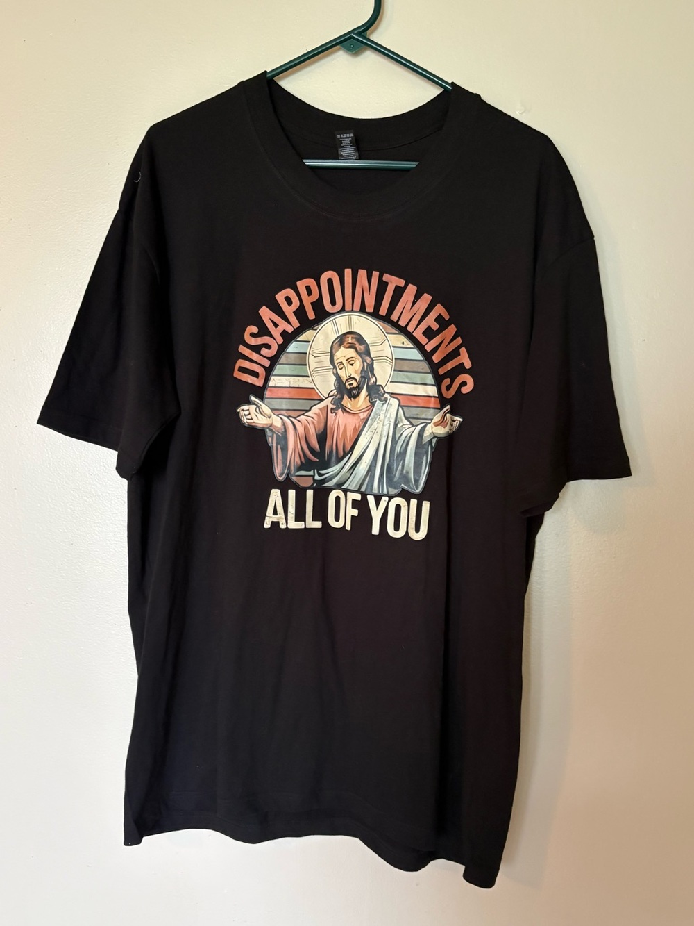 Black Graphic Tee "Disappointments All Of You"